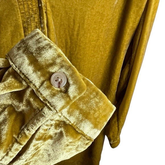 NWT Anthropologie Melody Velvet Tunic Dress Chartreuse Size S - Picture 8 of 16